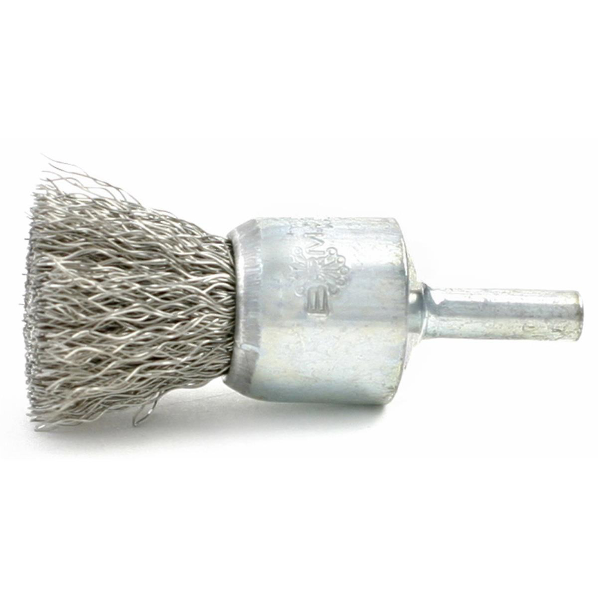 Brush Research Solid Wire End Brush — 3/4in., 0.006in. Wire, 20,000 RPM, Model# BRMBNS6